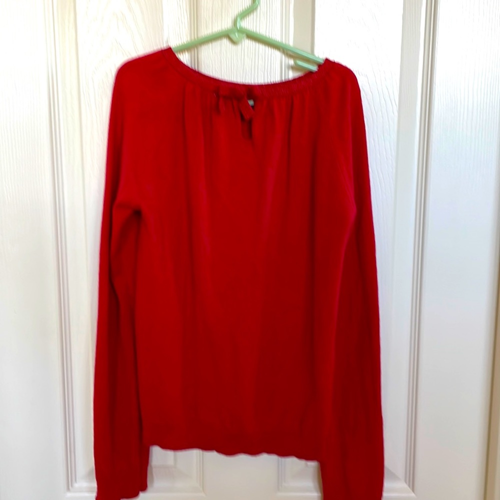 Jacadi red sweater size 12 EUC